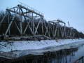 Демонтированные фрагменты моста через канал им. Москвы
